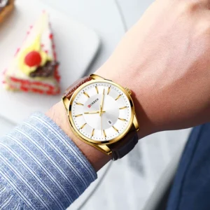 Reloj de Hombre Elegante con Correa de Cuero - Zynvel