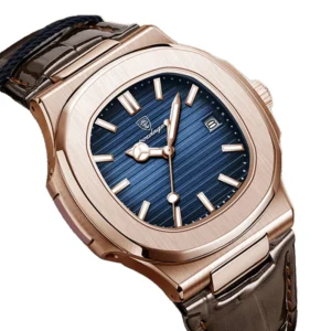 Reloj Cuadrado de Cuero para Hombre - Zynvel