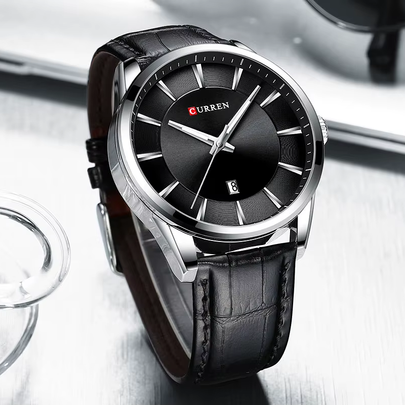 Reloj de Hombre Elegante con Correa de Cuero - Zynvel