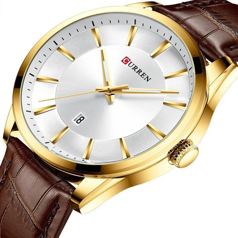 Reloj de Hombre Elegante con Correa de Cuero - Zynvel